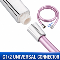 Manguera de Ducha de PVC Rosa con Longitudes Opcionales y Superficie de Fácil Cuidado para Programas de Reemplazo de Accesorios de Baño Modulares