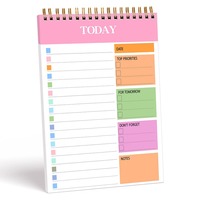 Cuaderno de espiral de hojas sueltas al por mayor, estilo Instagram, para planificación diaria, gestión del tiempo y autocultivo personal, con juego de tarjetas de notas.