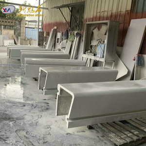 Nuevos Bancos Decorativos de Hormigón con Piedra Mágica, UHPC, GRC, Terrazo, Ingeniería de Paisajismo para Exteriores, Proyecto Municipal - Product Image 3