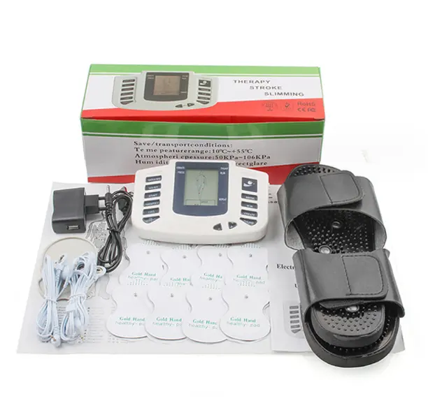 Pulso elétrico corpo inteiro acupuntura relaxar máquina músculo EMS estimulador dezenas unidade massageador