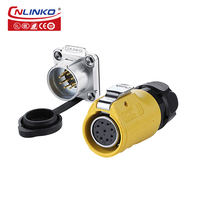 Connecteur Électrique Étanche IP68 à Connexion Rapide 250V 5A Mâle/Femelle 9 Broches pour Câble Prise Fiche Filaire