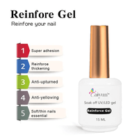 Le renfort dur d'ODM 15ML imbibent le gel de renfort de base d'ongle de construction de nivellement automatique pour le salon