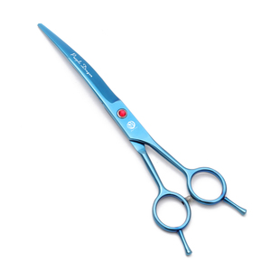 Cho con rồng màu tím 8 \ "Nhật bản thép không gỉ Dog grooming cong xuống kéo z3005 với <span class=keywords><strong>Sharp</strong></span> tip cho pet cắt tóc - Product Image 5