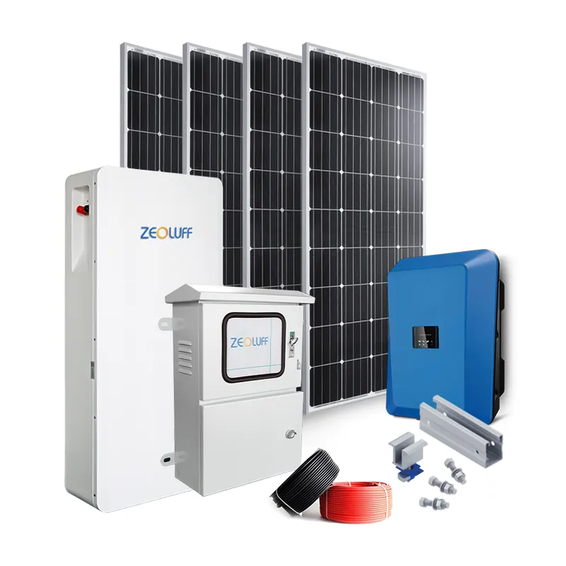 Hot Sale 20kW Hybrid-Solaranlage 10kW Komplett set Off-Grid-Solarmodule mit Wechselrichter-Batterie-Netzteil zum Eigenheim preis