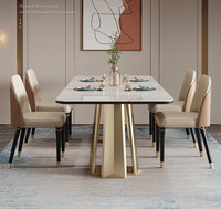 Ensemble de Table à manger de la maison, chaises, Set de luxe