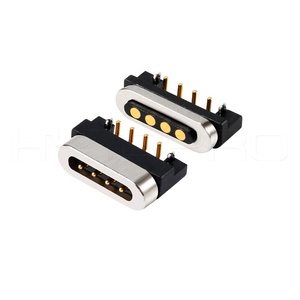 HytePro Nhà Cung Cấp Đầu Nối Kết Nối Tự Giao Phối Pin Pogo 4 Chấu Gắn Pcb Góc Phải - Product Image 1