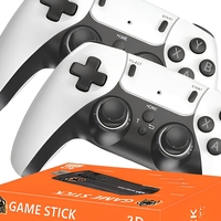 Console de jeu rétro X8 Pro 4K Game Stick avec manettes filaires et sans fil pour appareil de jeu avec plus de 35 000 jeux