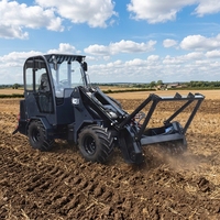 Mini Trattore Agricolo Economico con Caricatore Frontale, Tagliasiepi, Pala Gommata, Motore Yanmar, Pompa Idraulica ad Alta Efficienza