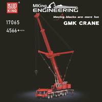 Série d'ingénierie : Grue mobile télécommandée 17065, camions jouets, ensemble de blocs de construction en plastique ABS, 4566 pièces, assemblage difficile