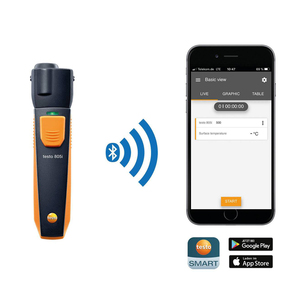 Thermomètre infrarouge Testo 805i - Certifié CE, portable, plage de mesure de -30°C à +250°C, garantie 1 an, compatible OEM - Product Image 2