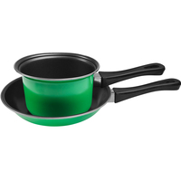 Mini batterie de cuisine en acier au carbone antiadhésive ensemble de poêles à frire et de poêles à soupe antiadhésives ensemble de poêles plates chinoises bon marché