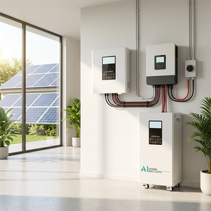 Vertical Wall Mounted 51.2V Lithium Iron Phosphate <b>Battery</b> 100-300Ah Energy Storage For Off Grid Home Power <b>Backup</b> - Product Image 4