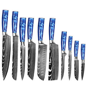 Manjia ชุดมีดเชฟนากิริเชฟสแตนเลสมี10แบบหรูหราสไตล์ญี่ปุ่น - Product Image 2