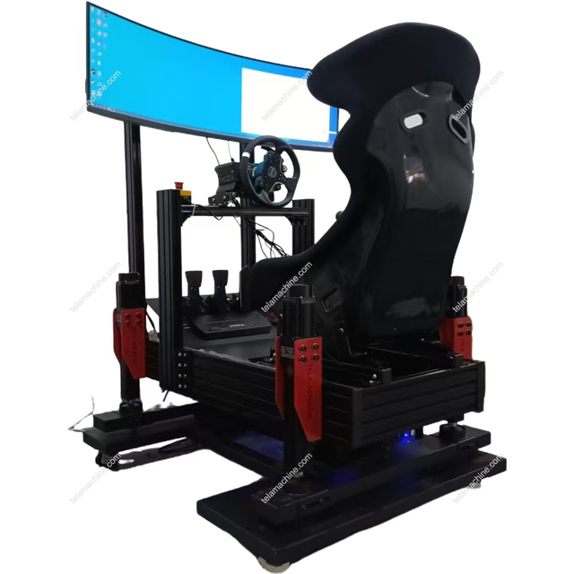DIY TELA TSIM-4DOF+TL Aluminum Motion Racing Simulator Home Use 1 Person Cockpit Kit with 127kg Capacity