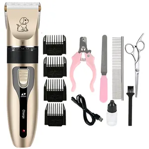 Rechargeable Dog Hair Trimmer Grooming Pet Electric Haustierschermaschinen Kit Shave Cordless Professional Clipoer For Dogs