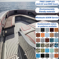 Plancher de pont de bateau en mousse EVA de haute qualité, imitation teck, antidérapant, résistant aux UV, brossé, pour yacht - Vente chaude