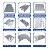 Grille de drainage industrielle en acier galvanisé pour tranchées, grille de couverture sur mesure pour caniveaux municipaux d'évacuation des eaux pluviales
