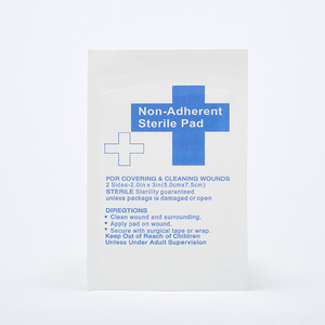 Compresses de gaze aseptiques non adhésives pour pansements indolores, à haute absorption, emballées séparément pour une protection supplémentaire - Product Image 1