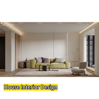 Plan d'aménagement architectural de la maison, rendu 3D, design d'intérieur moderne, design d'intérieur de luxe léger, service de design d'intérieur pour villa