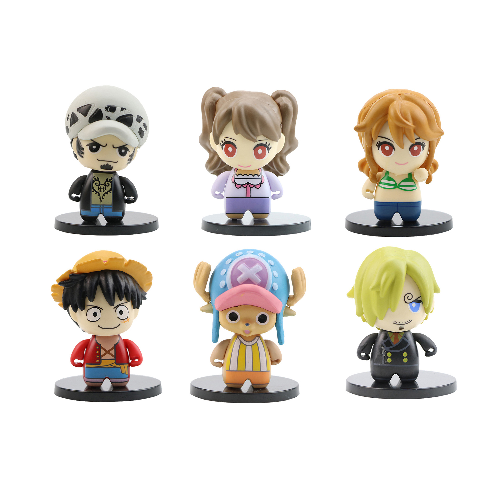 6個セット 人気アニメフィギュア アニメ ゾロ 可愛いチョッパー ナミ 