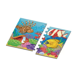 Conception personnalisée d'usine et LOGO enfants dessin animé mer pinwheel puzzles jouet éducatif