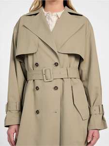 Fabricants de vêtements, style personnalisé, vente en gros, manteaux longs de <span class=keywords><strong>trench</strong></span>-coat pour femmes, élégants, chauds, formels, de bureau, pour l'hiver - Product Image 3