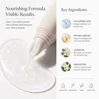 Crème repulpante pour les lèvres à marque privée à l'acide hyaluronique – Hydrate instantanément, minimise les ridules, exfolie et hydrate pour le soin des lèvres