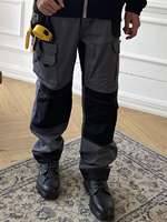 Haute qualité 100% coton vêtements de travail mécanicien hommes hiver uniformes de travail Cargo travail pantalon hommes