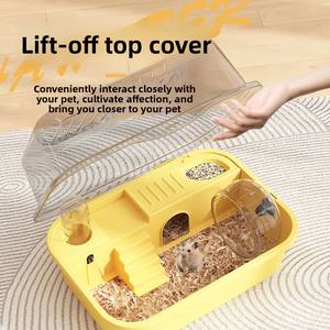 Maison pour hamster en acrylique extra-large, <span class=keywords><strong>habitat</strong></span> spacieux et luxueux pour hamsters dorés - Product Image 3