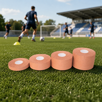 ActiveX Bande de contention rigide en rayonne et oxyde de zinc de 5 cm, non extensible, déchirable à la main, adhésif puissant, pour soutien de la cheville et du genou en football