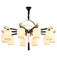 Nouveau lustre de salon de style chinois, luminaires modernes et simples, éclairage principal de grande villa, hôtel, restaurant privé