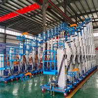 Plateforme élévatrice monoposte en aluminium de 4m, 6m, 8m, 10m pour usage personnel, en alliage d'aluminium, à vendre