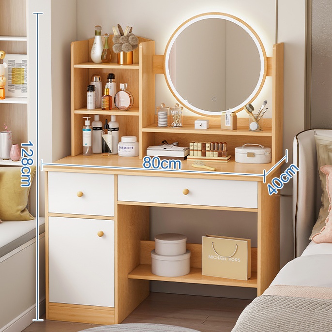 Maple Color (Led, Two Doors And One Drawer)