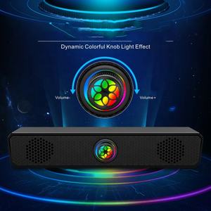 Barato con cable/inalámbrico RGB Delgado <span class=keywords><strong>Mesa</strong></span> portátil altavoces de barra de sonido altavoz de barra de sonido para juegos para ordenadores portátiles - Product Image 5