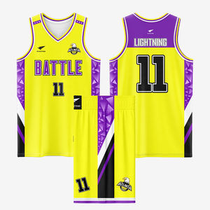 Maillots <span class=keywords><strong>de</strong></span> <span class=keywords><strong>basket</strong></span>-ball usagés, personnalisation, impression par sublimation, maillots <span class=keywords><strong>de</strong></span> <span class=keywords><strong>basket</strong></span>-ball vierges à séchage rapide avec nom d'équipe - Product Image 4