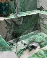 Dalles de quartzite en cristal de fuchsite émeraude Verde en pierre naturelle vert clair brésilienne