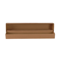 Boîte en papier kraft pliable avec finition mate, matériaux recyclés durables, logo en relief, personnalisable, polyvalente, recyclable