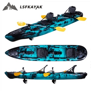 Nouveauté <span class=keywords><strong>Kayak</strong></span> <span class=keywords><strong>de</strong></span> pêche double PDL à pédales pour <span class=keywords><strong>2</strong></span> personnes <span class=keywords><strong>de</strong></span> 14 pieds - Product Image 1