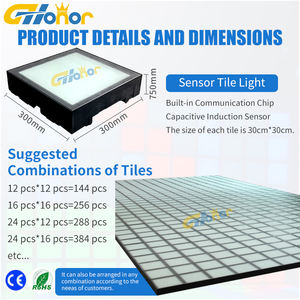 Salle de jeux de sol active interactive et populaire en Europe Super Grid 30x30cm lumière LED Jump Gaming Jeu enfant Super Mega Grid - Product Image 3