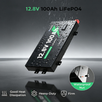 Nouvelles batteries au lithium Slimline 12V à décharge profonde 100Ah 200Ah 300Ah 400Ah 500Ah LiFePO4 pour camping-car, marine et maison