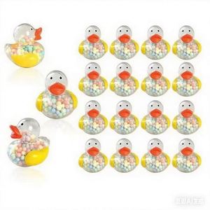 Juguetes Flotantes de Goma Transparentes de 2 Pulgadas con Forma de Pato, de Colores, para Baño de Bebés, Diseño 2026, para el Desarrollo Cognitivo - Product Image 1