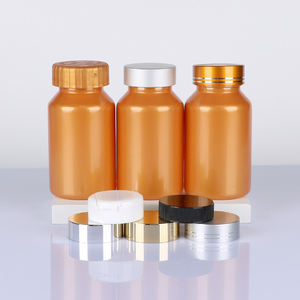 Customized Orange <b>Bottle</b> PET Plastic Pharmaceutical Packaging Capsule <b>Bottle</b> for Health Products Medicine <b>Pill</b> with Screw Cap - Product Image 2