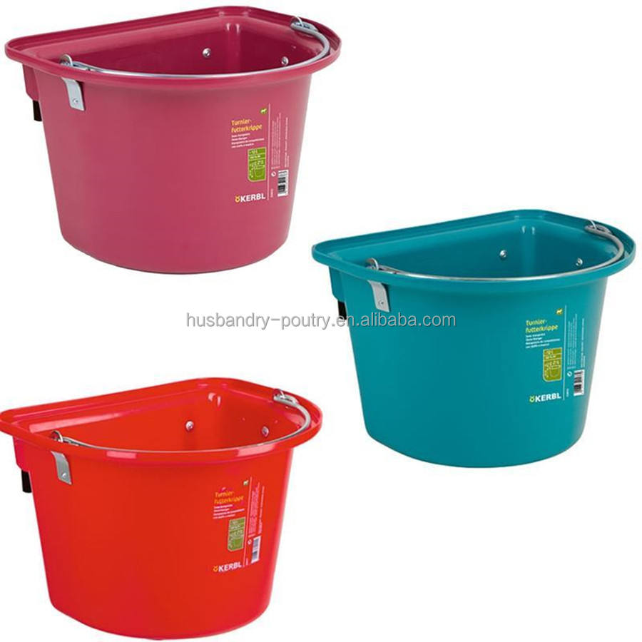 Mangiatoia Portatile Per Cavalli Tosoni - 16 Litri Verde - Con Manico E Ganci Per Box E Scuderia - Foto 10