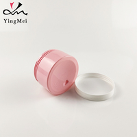 Pot cosmétique rose en PET écologique à visser, pour crème et gommage corporel, personnalisable, en plastique, directement de l'usine