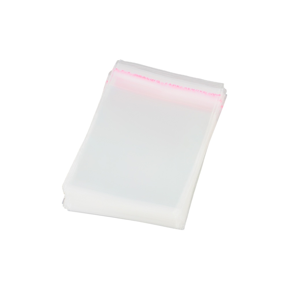 Clear Plastic with Custom Logo Self-Adhesive Seal and Valve Resealable and Industrial Use Opp Packaging Bags for Clothes