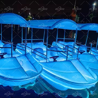 Bateau électrique PE mini 5 places, nouveau style, personnalisé, moins cher, pour parc aquatique, certifié CE, longueur 3,82 m, style luxueux