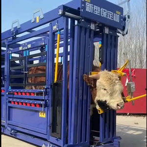 Abattoir manuel portable pour bétail : Conception à glissière thermolaquée, relocalisation facile pour les systèmes d'élevage en rotation - Product Image 1