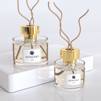 Bouteilles en verre ambré de luxe de 100 ml et 150 ml pour diffuseurs à bâtonnets, vente en gros, pour aromathérapie et parfums d'intérieur