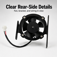 Ventilateur de refroidissement de radiateur de moto 2017-2023 avec support, refroidisseur de réservoir d'eau, moteur électrique pour KTM HUSQVARNA EXC EXCF XCW FE