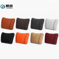 Almohada de Soporte Lumbar para Auto en Cuero PU de Producción Propia, Cojín Ergonómico Multicolor para Asiento de Coche, para Descanso al Conducir